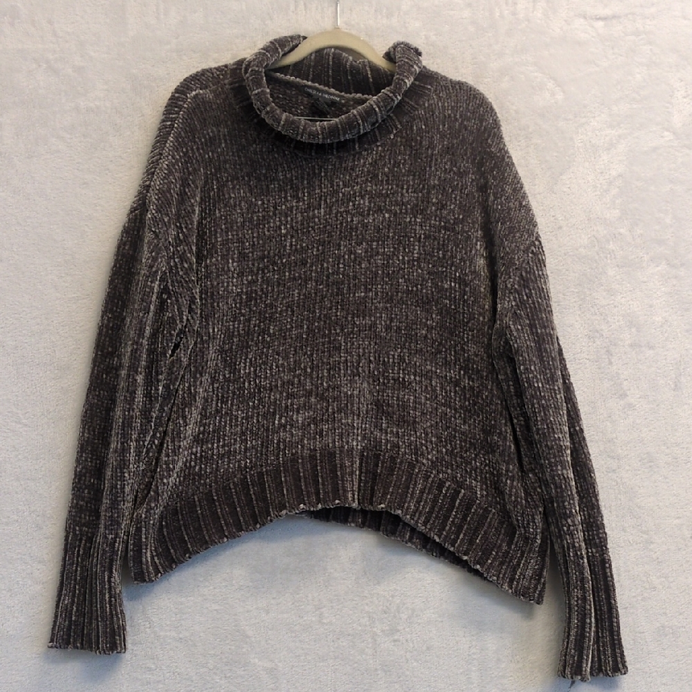 Chelsea & Theodore Women's Gray Chunky Knit Oversized Sweater‎ Size XL